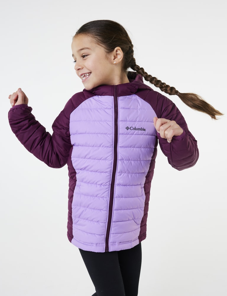 Kids Powder Lite Hooded Padded Jacket Columbia M S
