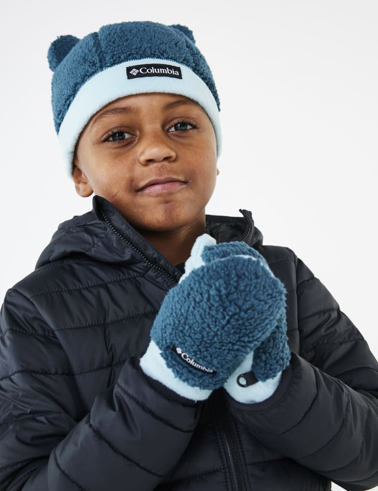 Boys hat and cheap mitten set