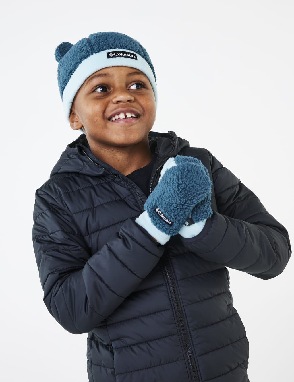 Beanie and mitten sales set