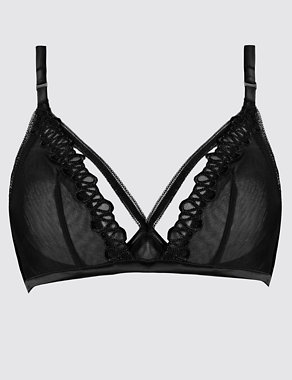 Kira Embroidered Wired Plunge Bralet A-C Image 2 of 4