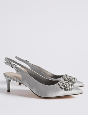 Silver kitten heels on sale ireland