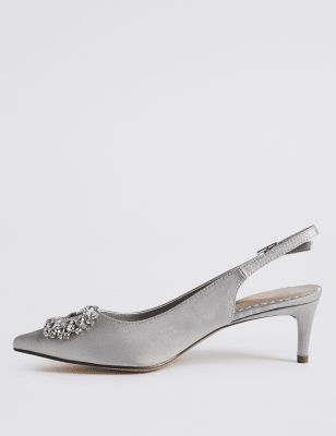 Grey kitten heels discount uk