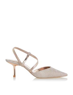 gold court shoes dune