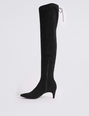 Over the knee 2025 boots small heel