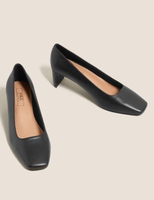 black court heel shoes