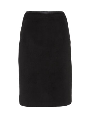 Knee Length A-Line Skirt with Wool Image 2 of 7