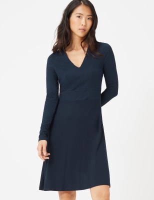 Jersey best sale flare dress