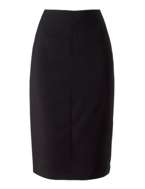 Knee Length Plain Pencil Skirt Image 2 of 3