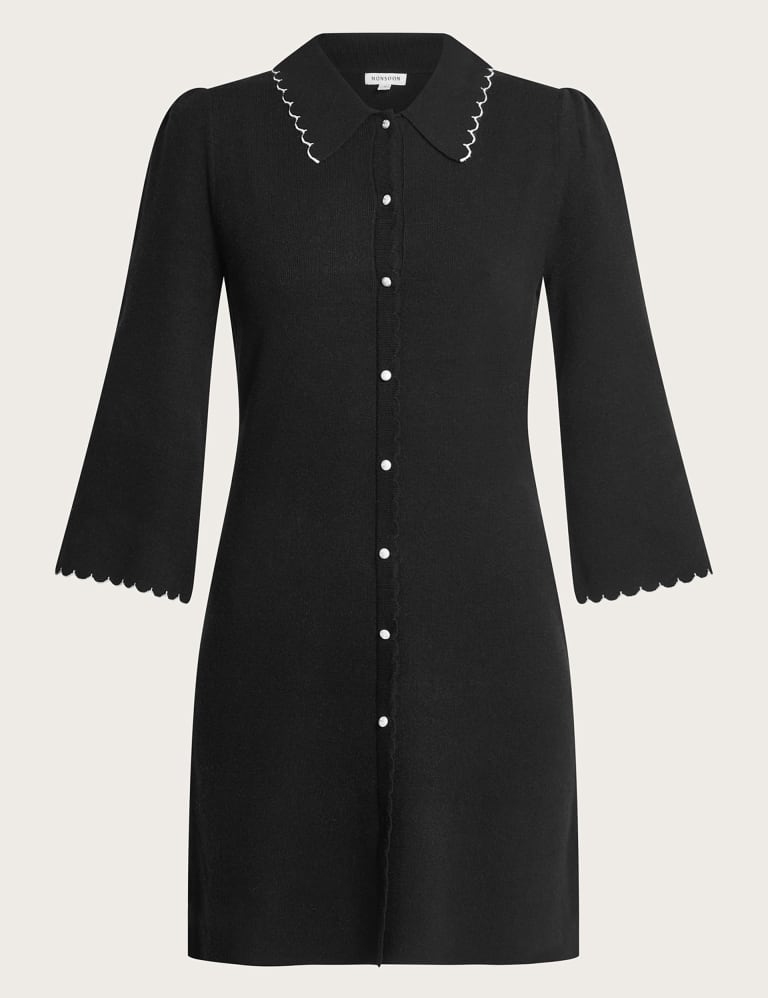 Knee Length Shirt Dress 2 of 5