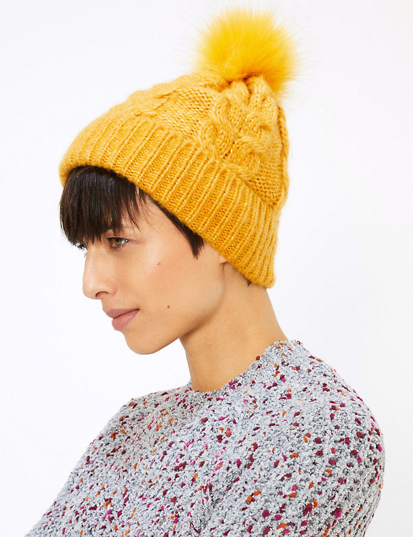 Knitted Beanie Hat Image 1 of 2