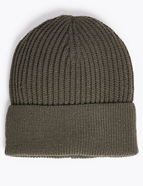 Knitted Beanie Hat with Thermowarmth™ Image 2 of 3