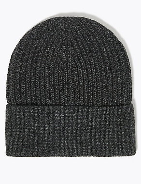 Knitted Beanie Hat with Thermowarmth™ Image 2 of 4