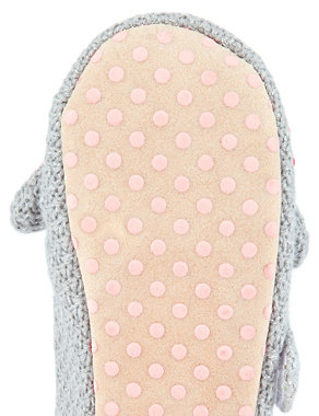 Knitted Bunny Slippers (Younger Girls) Image 2 of 5