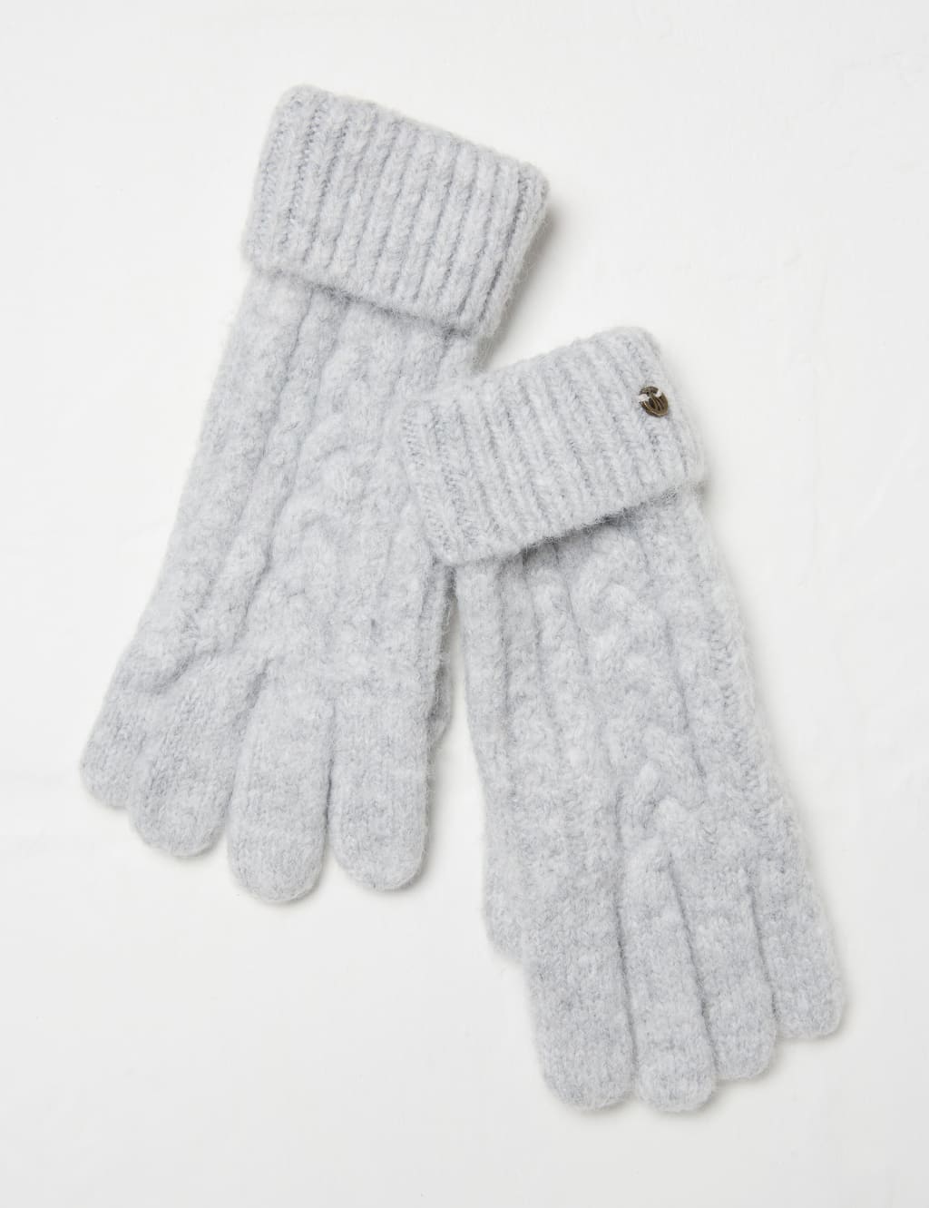 Knitted Cable Gloves with Wool