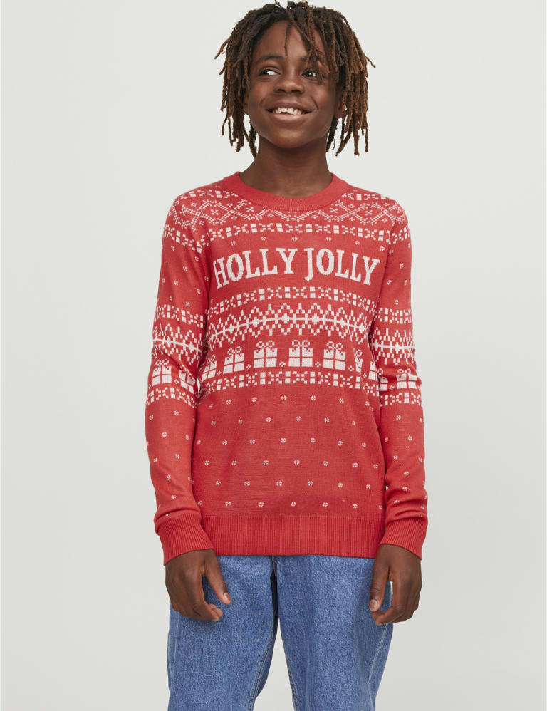 Jack and jones christmas jumper discount