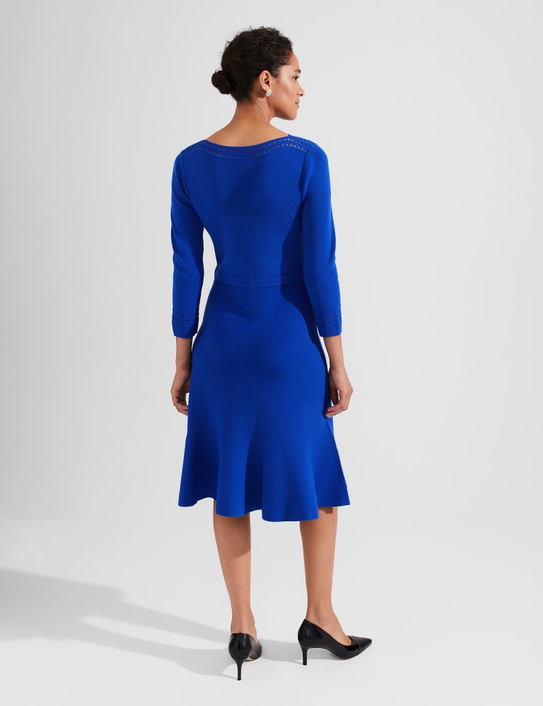 Knitted Cutout Detail Midi Dress 4 of 8