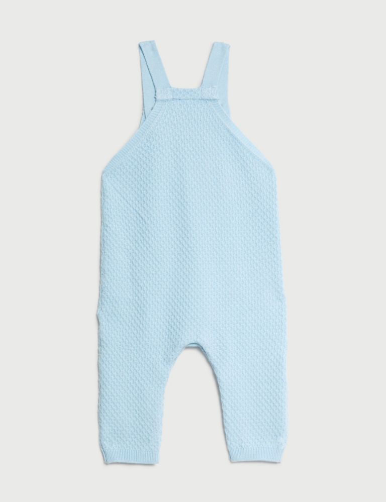 Knitted Dungarees (7lbs-1 Yrs) 2 of 4