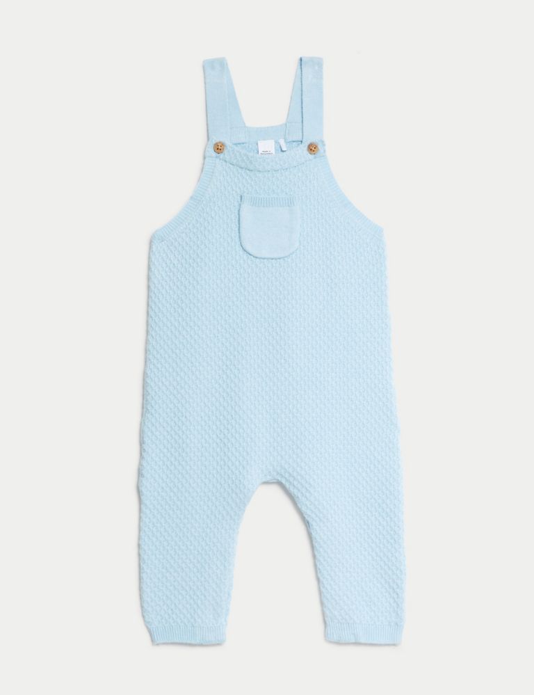 Knitted Dungarees (7lbs-1 Yrs) 1 of 4