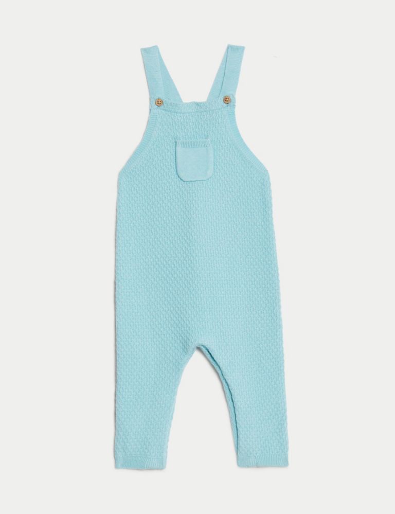 Knitted Dungarees (7lbs-1 Yrs) 2 of 6