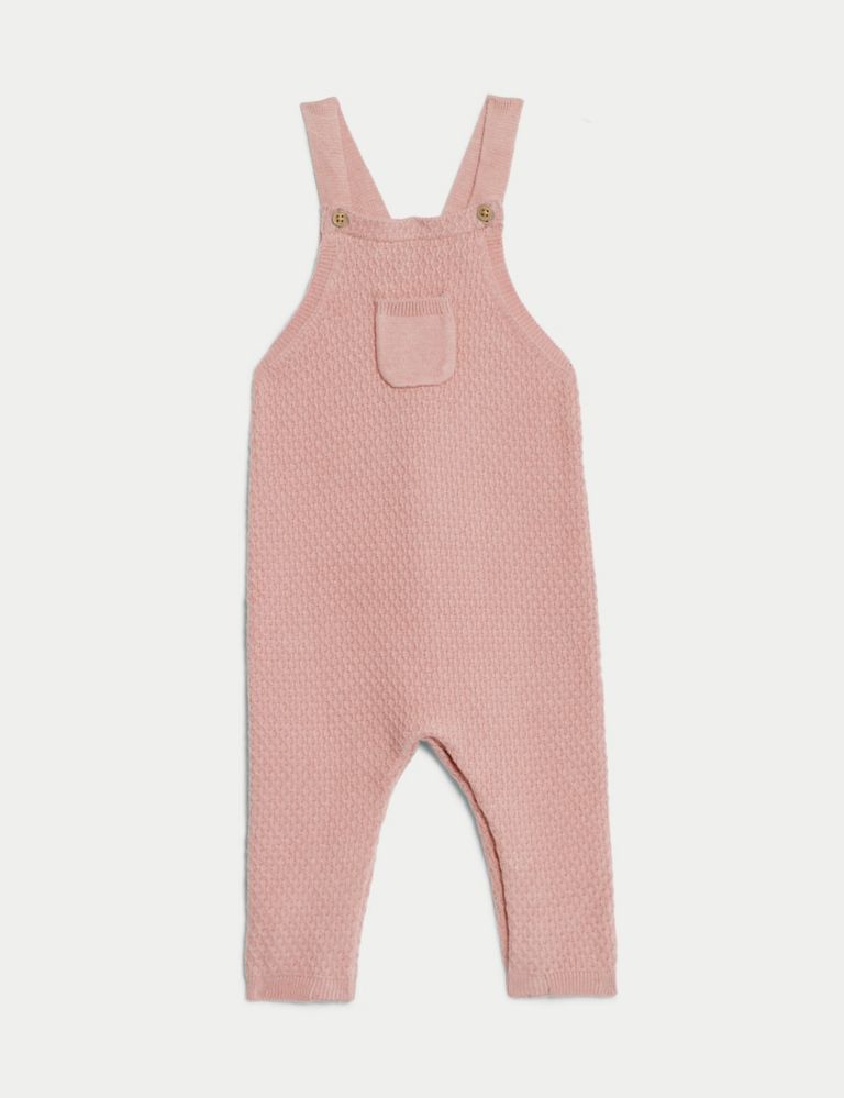 Knitted Dungarees (7lbs-1 Yrs) 1 of 4