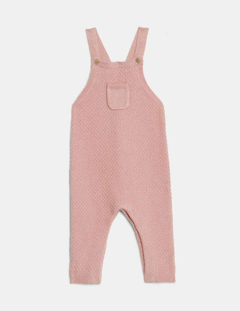 Knitted Dungarees 7lbs 1 Yrs M S Collection M S