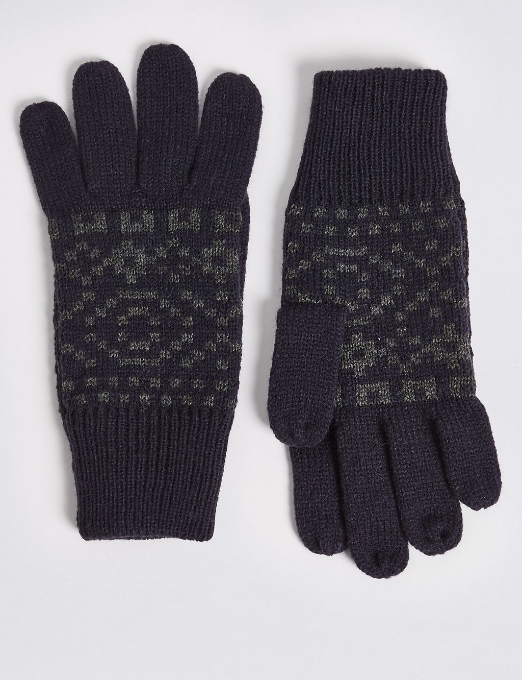 Knitted Fairisle Gloves 1 of 1