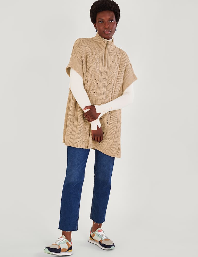 funnel neck poncho