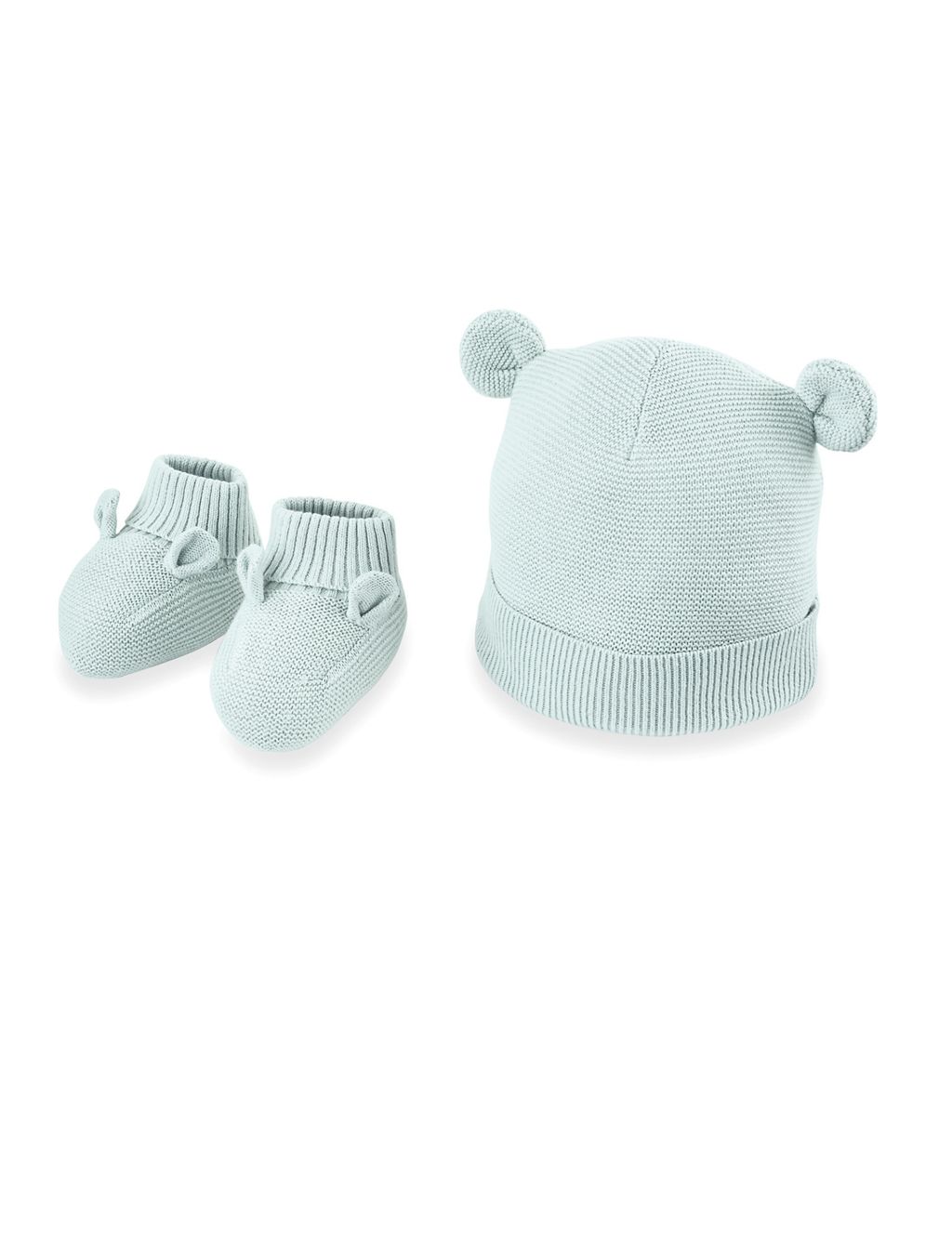 Knitted Hat and Bootie Set (7lbs-6 Mths) 3 of 3