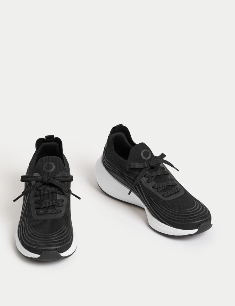 Knitted Lace Up Trainers | Goodmove | M&S