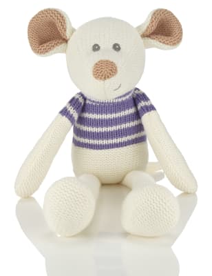 white mouse soft toy