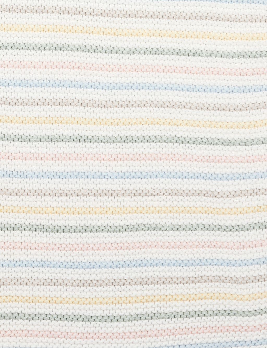 Knitted Pastel Stripe Shawl 4 of 4