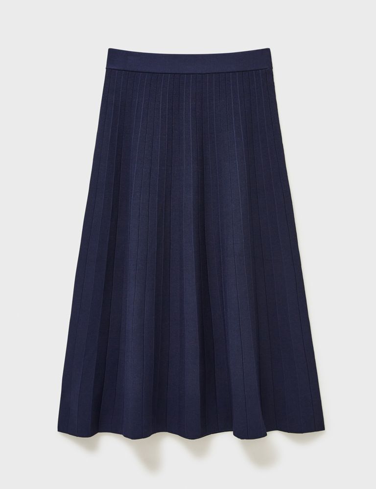 Knitted Pleated Midi Skirt 2 of 5