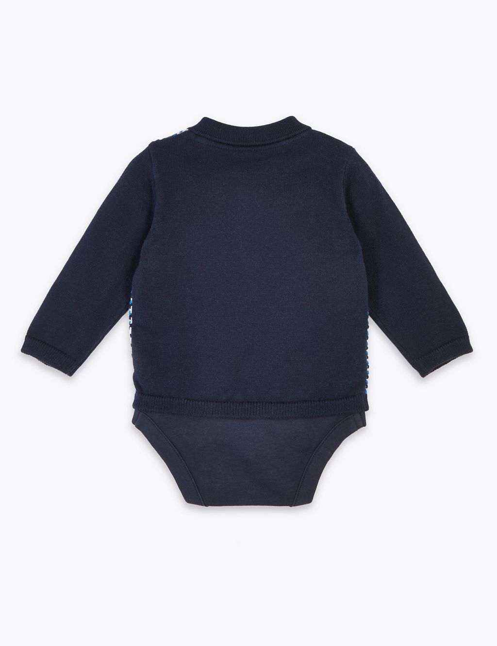 Knitted Polo Bodysuit (0-3 Yrs) 1 of 4