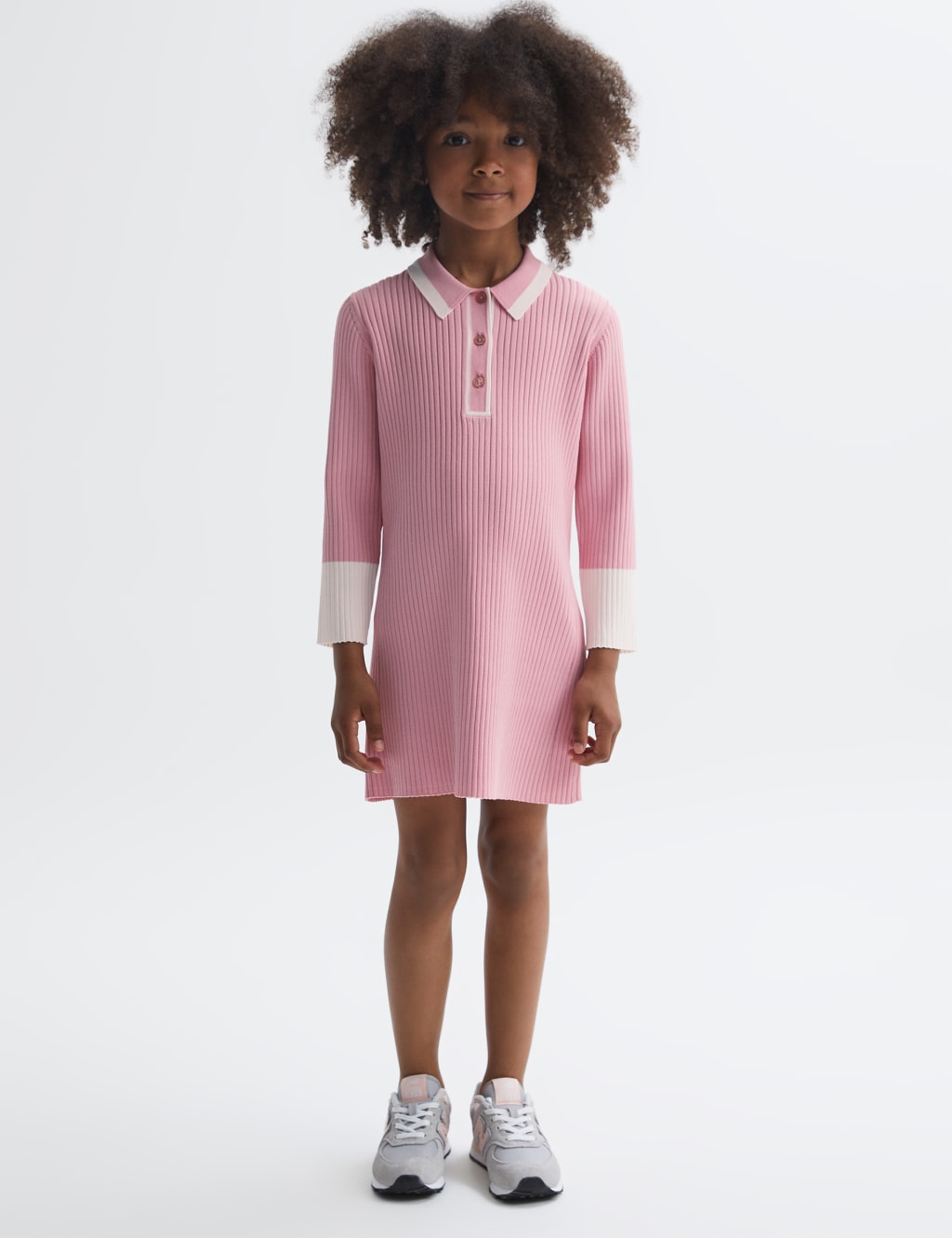 Girls pink polo discount dress