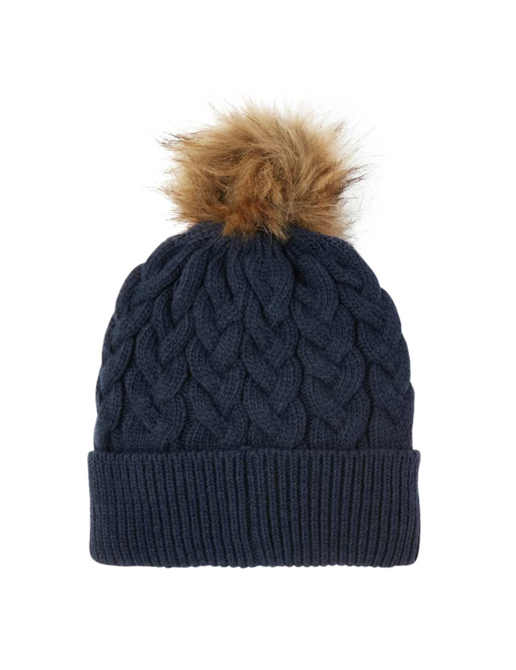 Knitted Pom Beanie Hat 4 of 4