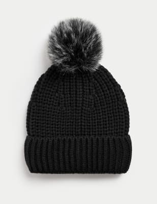 Knitted Pom Hat | M&S Collection | M&S