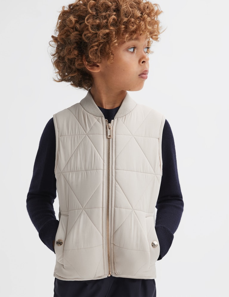 Knitted Quilted Gilet 3 14 Yrs Reiss M S