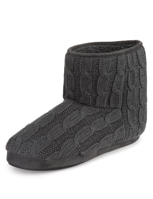 M&s mens hot sale slipper boots