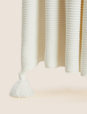 Knitted Tassel Throw Image 2 of 9