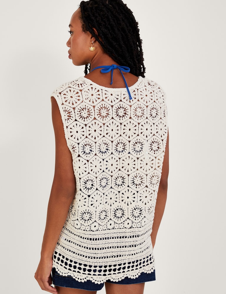 Loose Crochet Knitted Top