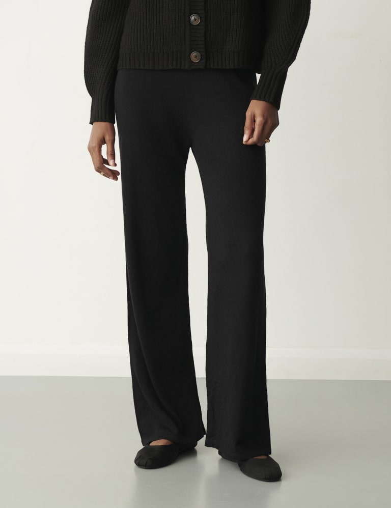 Knitted wide new arrivals leg trousers