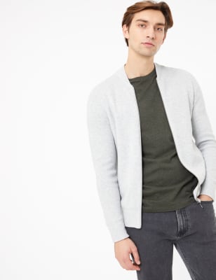 knitted bomber jacket mens