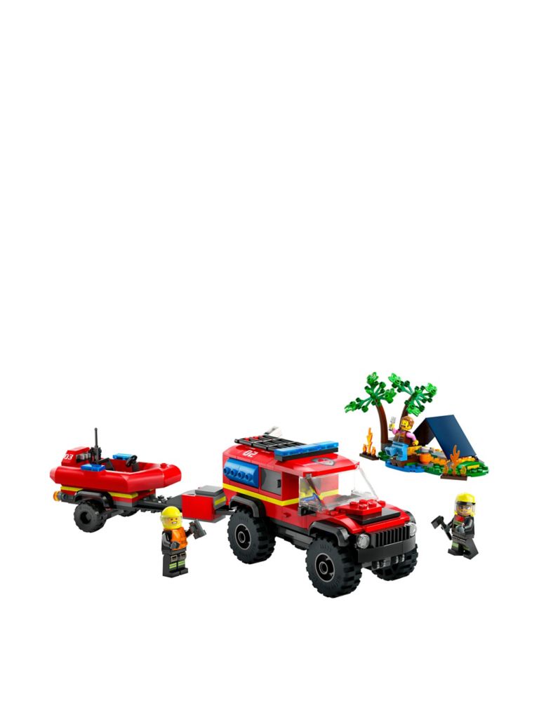 LEGO® City 4x4 Fire Engine with Rescue Boat Toy 60412 (5+ Yrs) 4 of 4