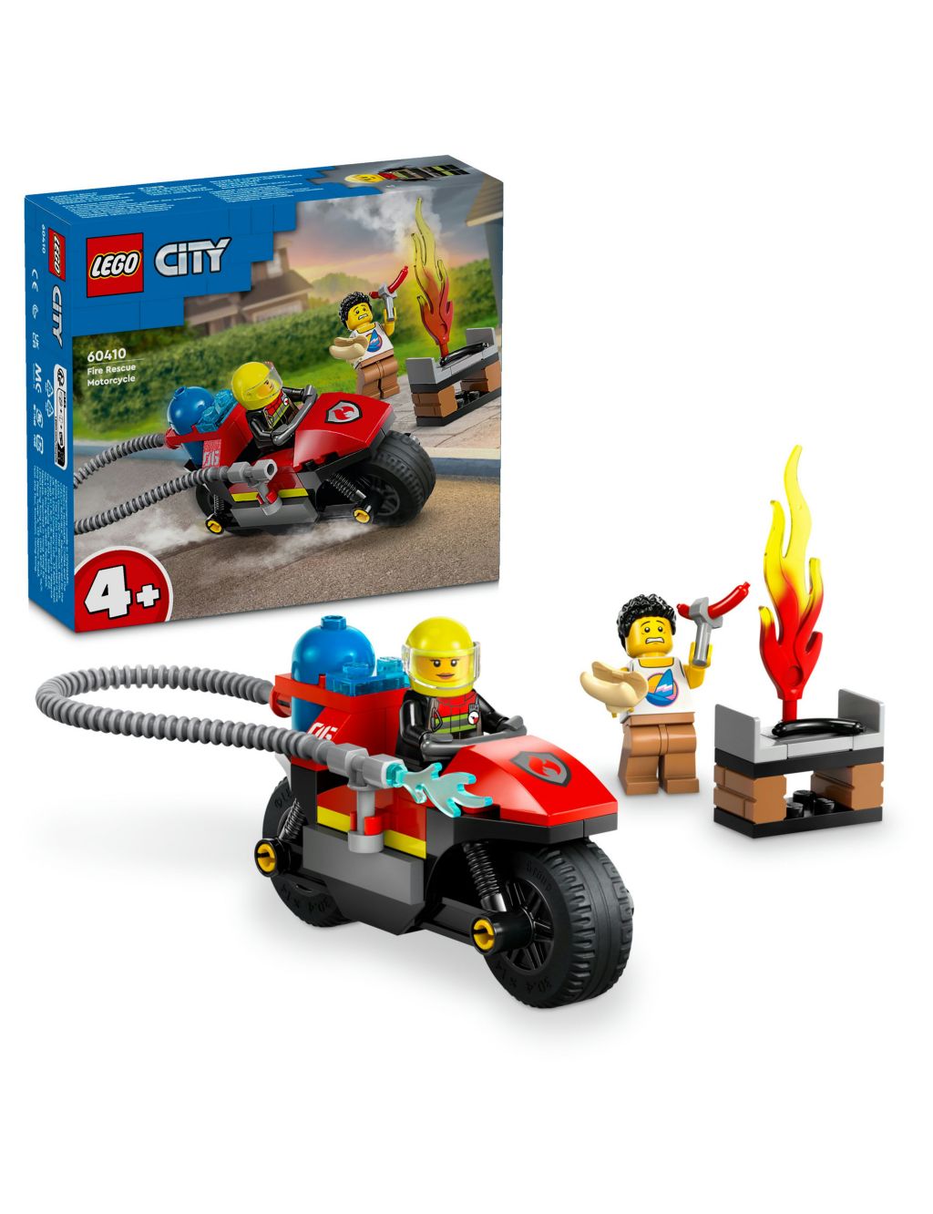 LEGO® City Fire Rescue Motorcycle Building Set 60410 (4+ Yrs) 3 of 4