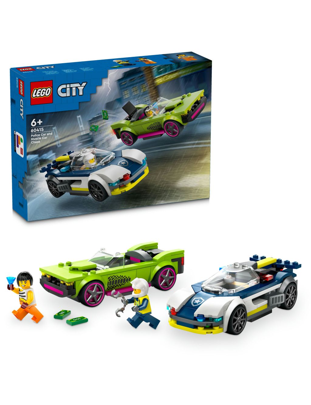 LEGO® City Police Car and Muscle Car Chase Set 60415 (6+ Yrs) 3 of 5
