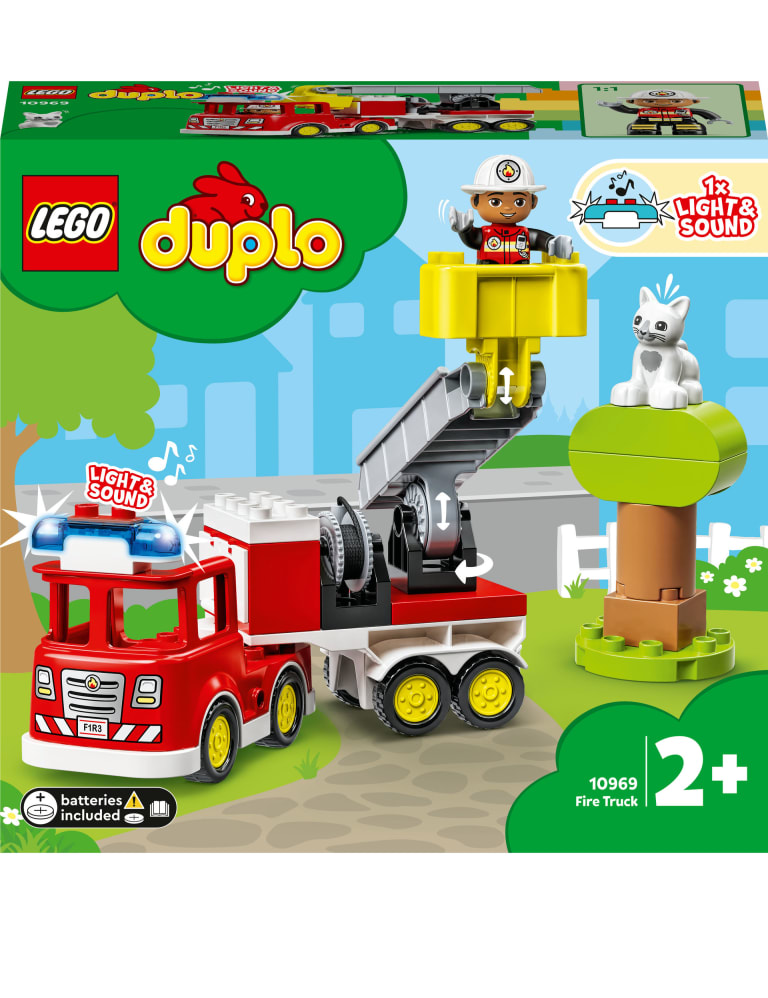 Lego duplo fire truck sales