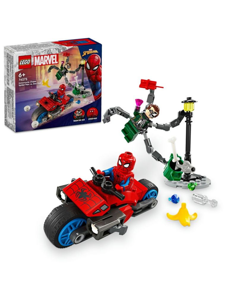 LEGO® Marvel Motorcycle Chase: Spider-Man vs. Doc Ock 76275 (6+ Yrs) 1 of 4