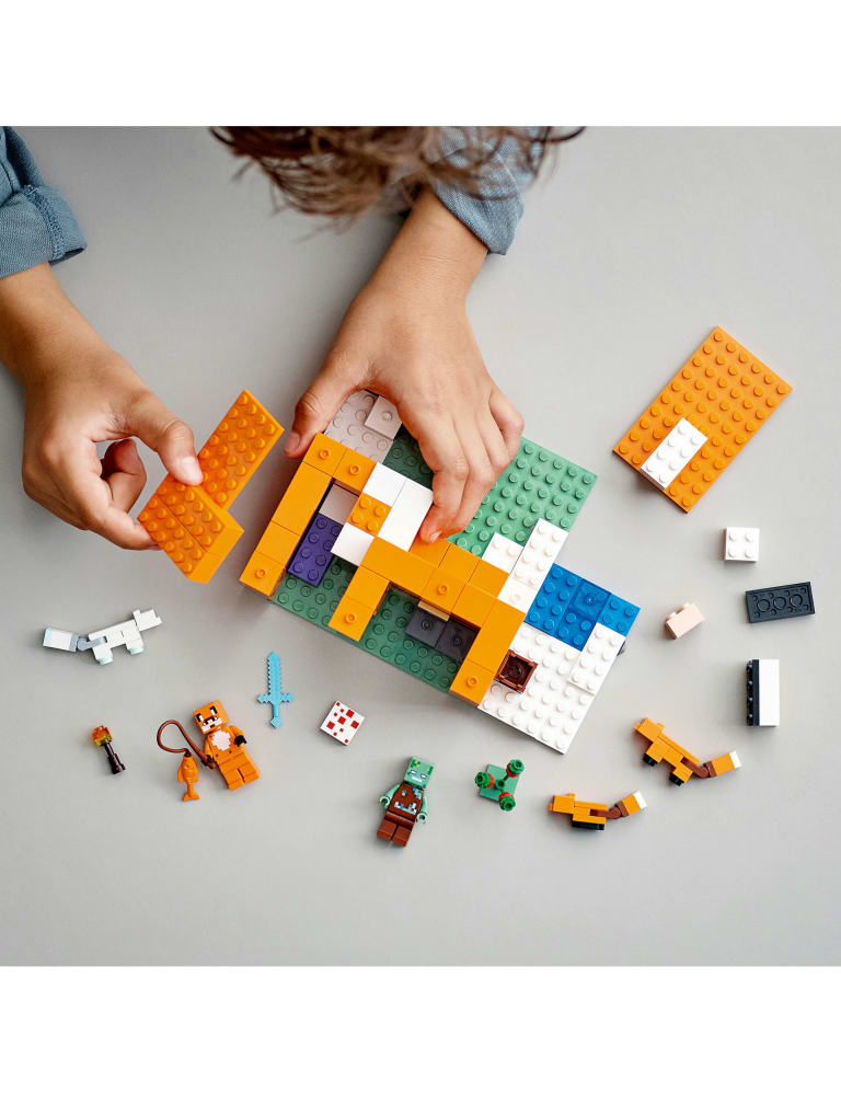 Minecraft fox lego best sale