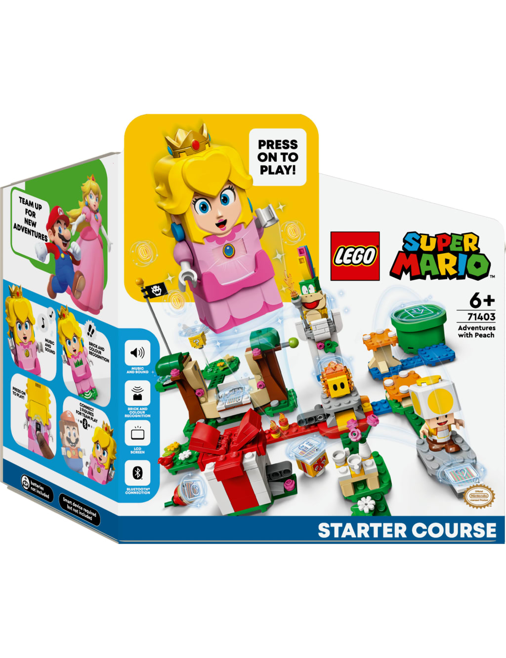 LEGO Super Mario Adventures with Mario Starter Course Set, Buildable Toy  Game, Birthday Gift for Super Mario Bros. Fans and Kids Ages 6 and Up with