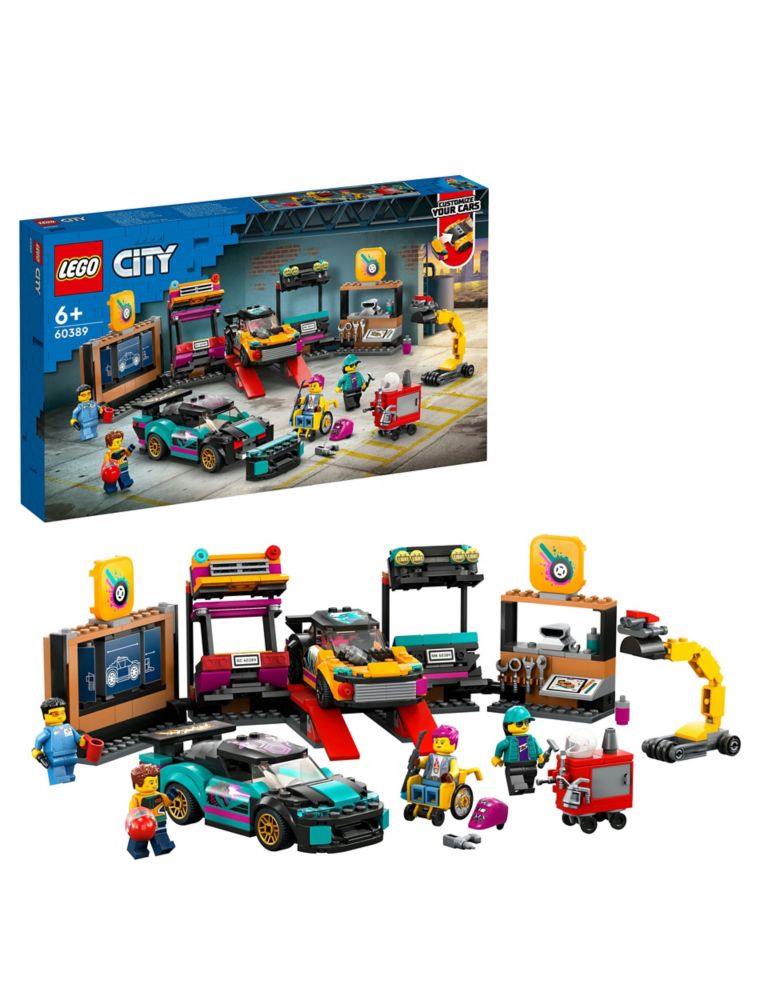 LEGO City Custom Car Garage Mechanic Set 60389 (6+ Yrs) 1 of 5